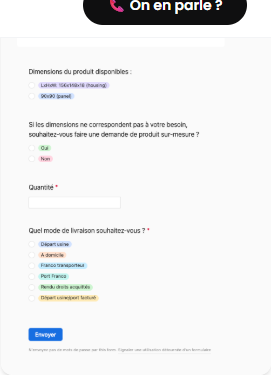 Formulaire de demande de devis